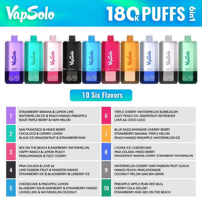 Vapsolo 180K (6 en 1)
